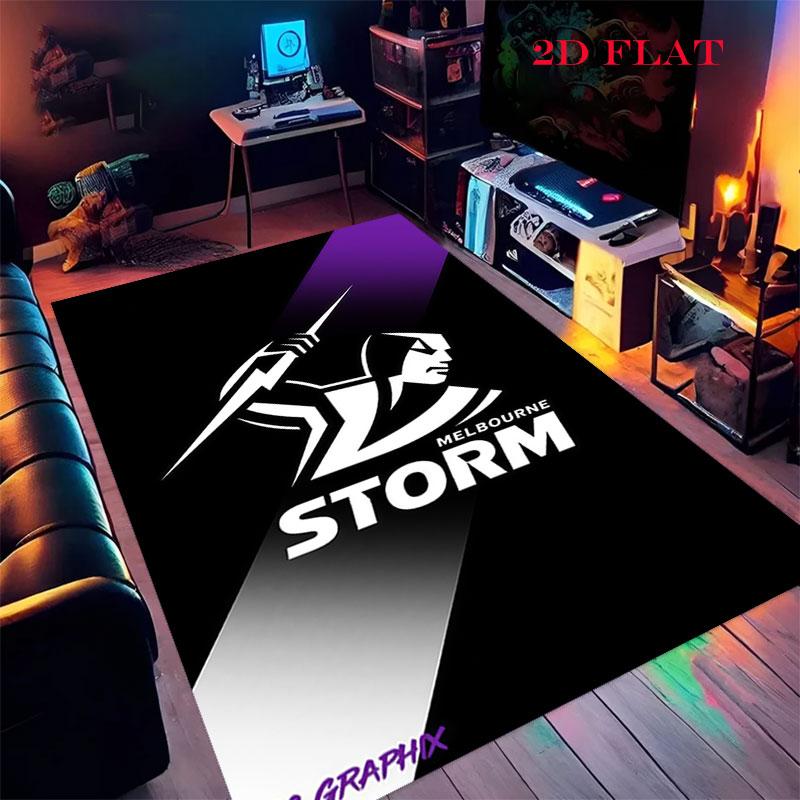 Melbourne Storm Carpet Rug for Living Room Bedroom Home Sofa Decoration,Kids play Nonslip Floor Mat