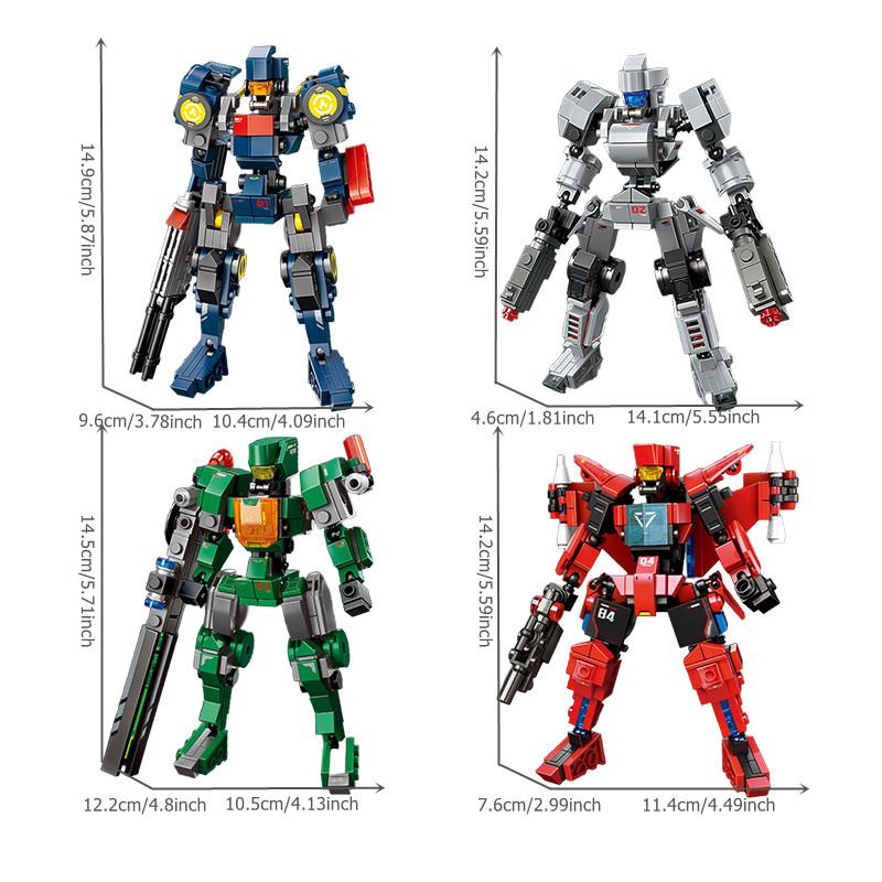 SEMBO Трансформирующийся Мех Конструктор Модель Робота MOC Детали Машина Строительный Набор Игрушки для Детей Мальчиков Подарки на День Рождения