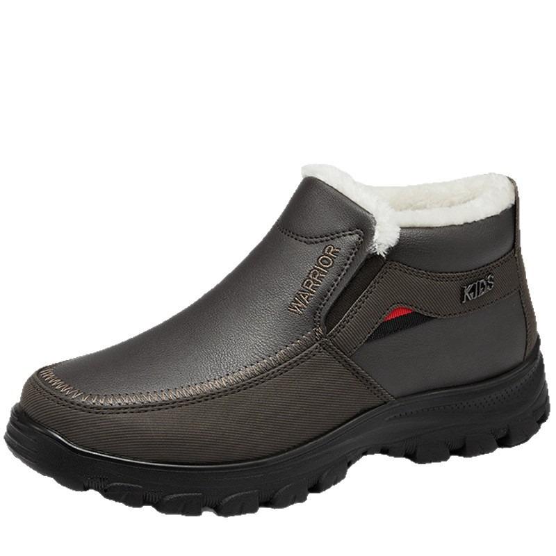 Хлопковая обувь мужская зимняя бархатная новая термообувь носить зимние ботинки мужская обувь