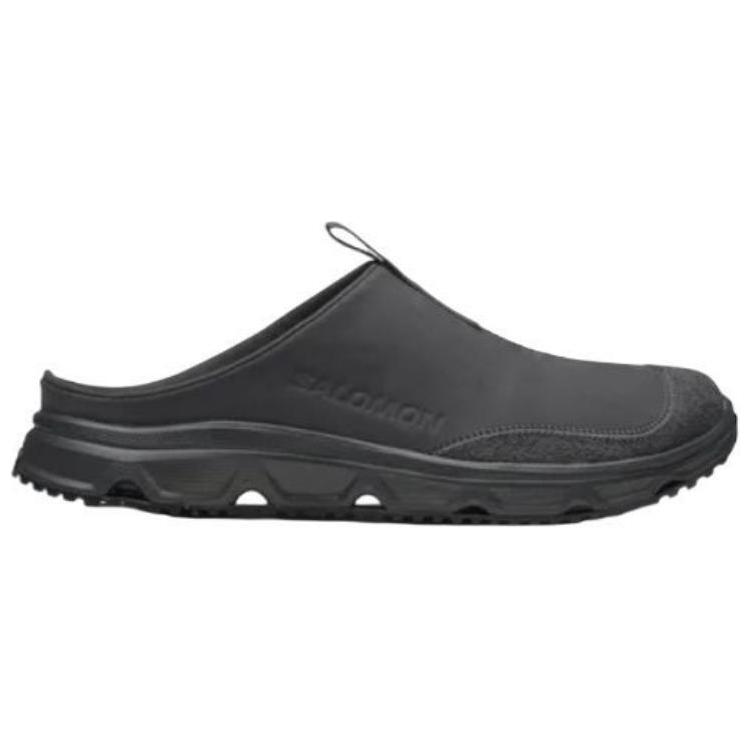 SALOMON Rx Slide Кожаные Минималистичные Нескользящие Шлепанцы с Закрытым Носком Унисекс Шлепанцы Черные 477511