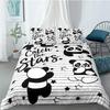 Cartoon Cute Panda Comfortable Duvet Quilt Cover Pillowcase Bedding Set Children Bedroom Decoration Home Textile