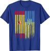 Spain Ukraine Ukrainian Flag Trident Roots T-Shirt Short Sleeve Casual Cotton O-Neck Summer Shirt