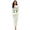 Elf Womens/Ladies Striped Long Pajama Set
