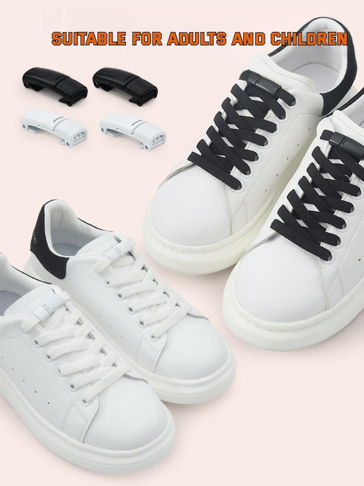 NO.8 Elastic Laces Sneakers Magnetic Lock Shoe Laces Without Ties Kids Adult 8MM Widened Flat No Tie Shoelaces for Shoes Accessories
