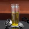 Heenoor 345mL Double Wall Glass Tea Infuser Bottle for Men