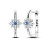 Hot Selling 925 Sterling Silver Blue Stars Butterfly Zircon Exquisite Earrings Suitable For Girls' Charming Jewelry Gifts