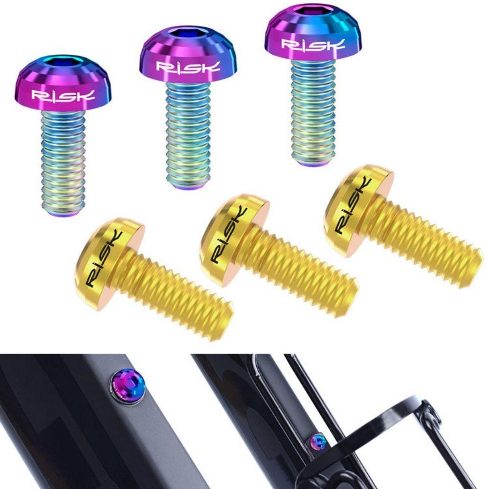 2pcs Fixing Bolts Bicycle Water Bottle Cage Bolts Screw Bicycle Water Bottle Fixed Screws MTB