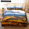 Altai Mountains King Queen Duvet Cover Natural Landscape Bedding Set Forest Lake Scenery Quilt Cover Polyester Comforter Cover