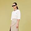 LESS 2024 Summer Silk Cotton Loose Short Sleeve T-Shirt