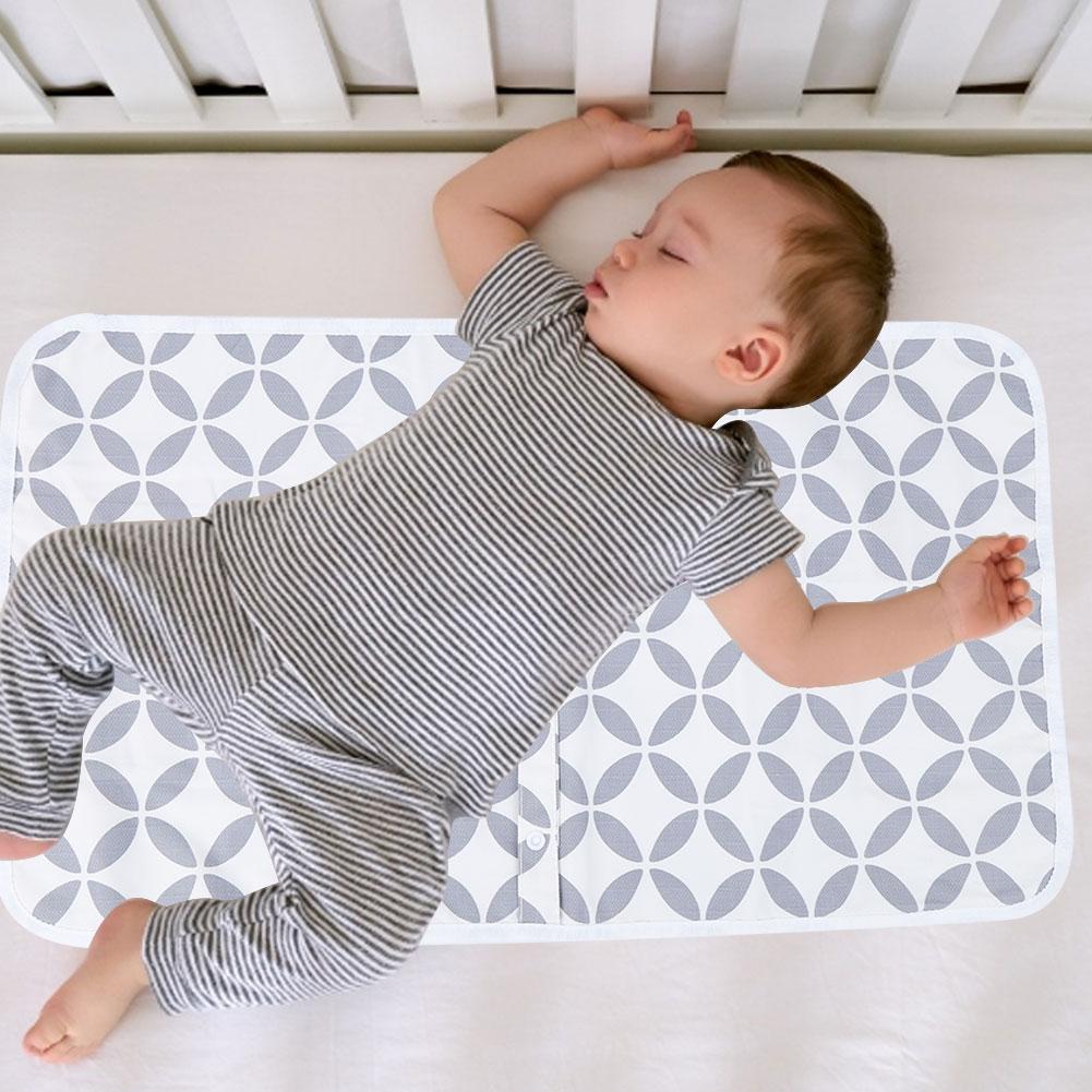 Baby Diaper Changing Mat Pad Waterproof Infant Portable Travel Bed Diaper Cover MattressWhite