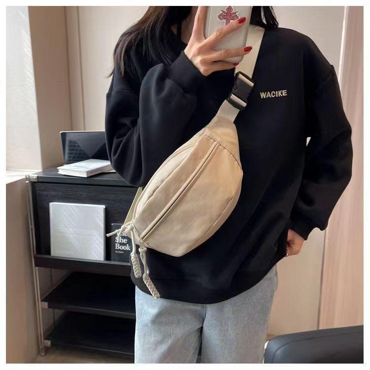 Трендовая универсальная сумка кроссбоди 2025 - Стильная нагрудная и спортивная поясная сумка большой вместимости для студентов