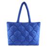 Women's Monochromatic Shift Bag  Large Capacity  Cotton Bag  Diamond Shoulder Bag  Elegant  Winter