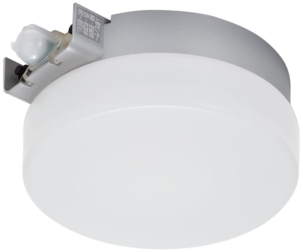 Iris Ohyama LED Porch Light with Motion Sensor Round Daylight White 520lm IRBR5N-CIPLS-MSBS