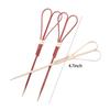 Snacks 100Pcs Disposable Decorative Scissor Shaped Eco-friendly Toothpick Sticks Skewer Picks
