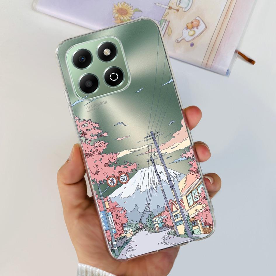 Чехол для Honor X6b JDY-LX1 JDY-LX2 Чехол Роскошный Мраморный Узор Мягкий Прозрачный Силиконовый Задняя Крышка Телефона Для Honor X6b 4G X 6B Fundas