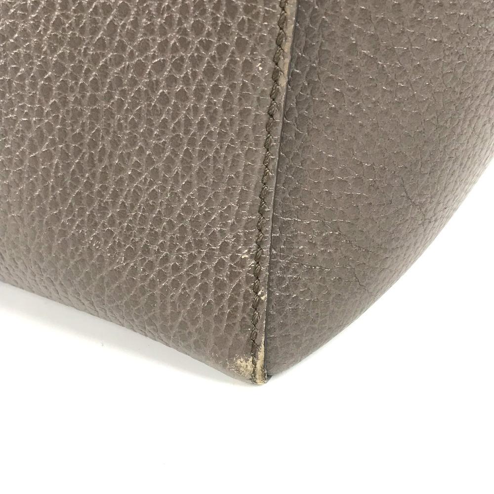 Gucci 354408 Двухцветная сумка-тоут на ремне через плечо Кожаная серо-розовая
