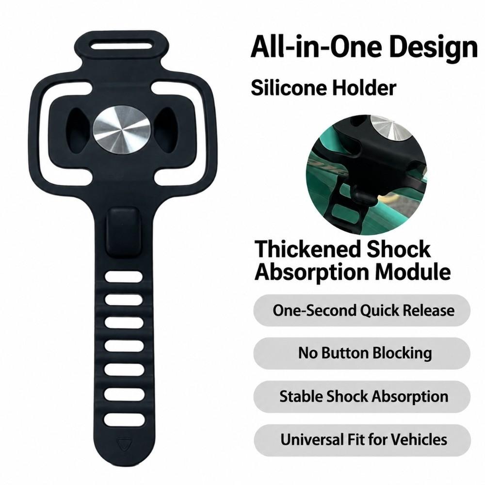 Anti Shake Bike Water Bottle Holder Elastic Strap Handlebar Phone Mount for Mountain Bike