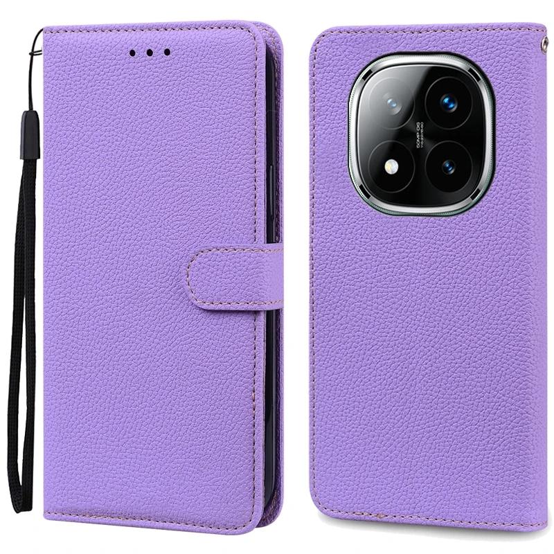 Для Redmi Note 14 Pro Чехол Xiaomi Redmi Note 14 4G 5G Note 14 Pro 5G 4G 14C Pro+ Plus 5G Чехол кожаный флип-кошелек Чехол Xiaomi 14 14T Pro POCO X7