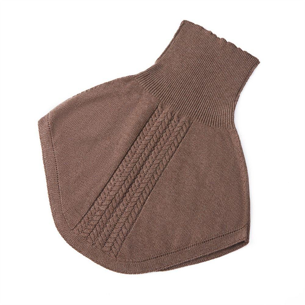 Soft Knitted Ring Scarf Winter Warm Cover Head Neck Fashion Fake Collar  for Women Girls