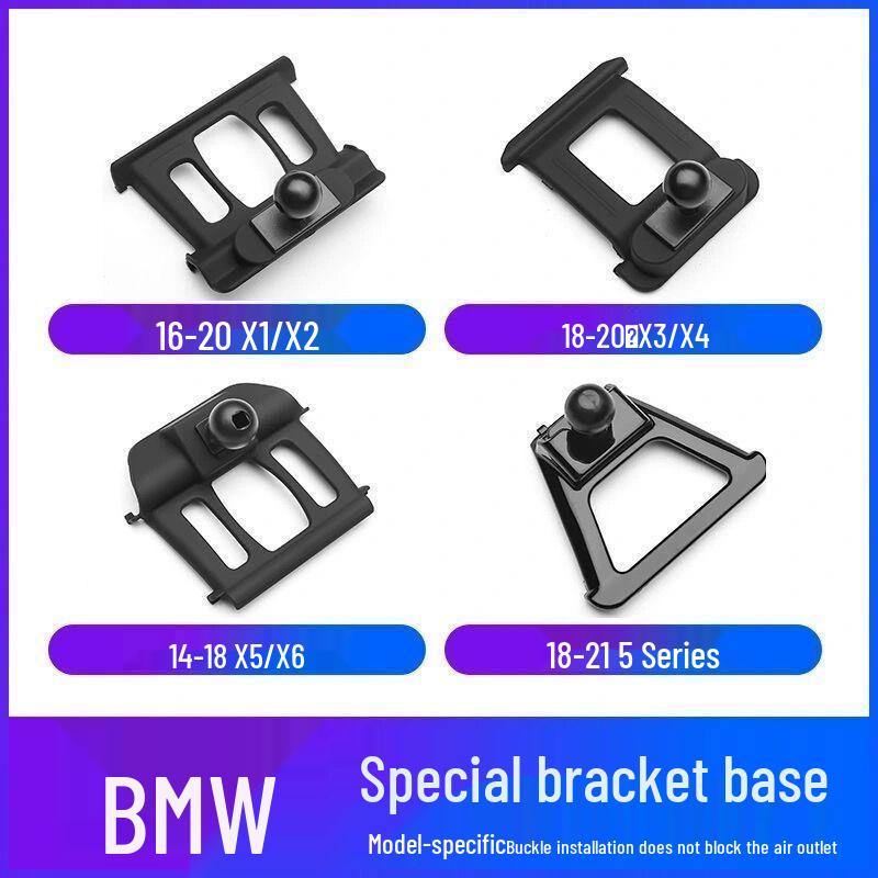 Car Phone Holder Base for BMW 1, 3, 5, 6, 7 Series, GT, X2, X4, X5, X6, X7.