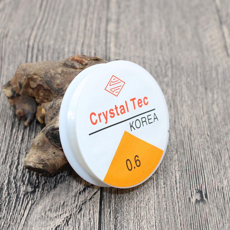Creative Clear Stretch DIY For Bracelets Necklace Jewelry Accessories Crystal Thread Elastic Thread 0.5-1mm Hot Sale Round 1 Roll Beads String