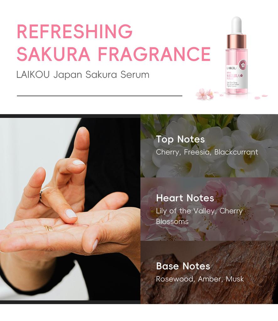 Увлажняющая сыворотка для лица с экстрактом японской сакуры 17мл