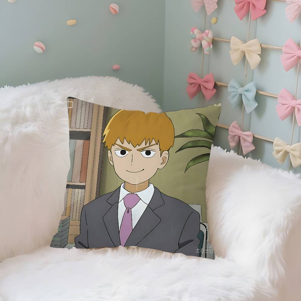 Anime MmOBPSYCHO Kawaii Throw Pillow Covers Pattern Cushion Cover Suitable For Sofa Bedroom Car Pillow Cover