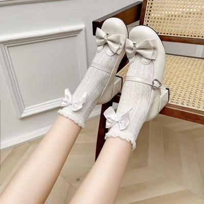 Туфли-лодочки с круглым носком, маленькие кожаные туфли на высоком каблуке, обувь Лолиты, весна 2025, новые туфли Мэри Джейн Лолиты для женщин