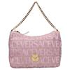 Логотип Золотые Аксессуары Ткань Средняя Сумка на Плечо Женская Сумка на Плечо Розовый 10028771A151822PL5V