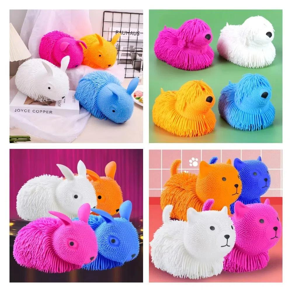 Big Size Vent Squeezing Toys Long Haired 3D Sensory Toy Cute Animal Squeezing Toy Kids Gift