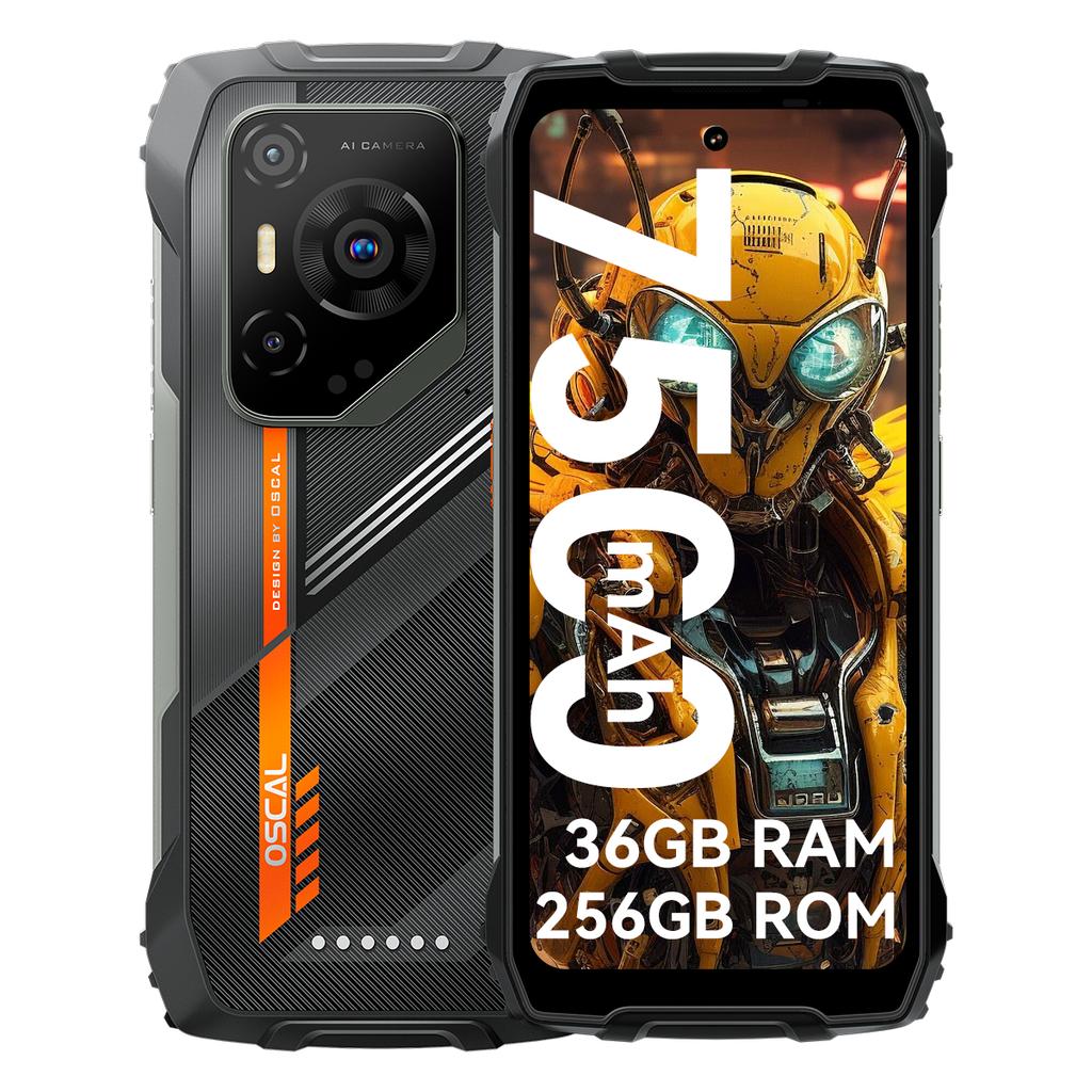 Blackview OSCAL PILOT 3 AI Android 15 5G Rugged Smartphone 6.78 Inch 2.4K 120Hz 12GB 256GB Mobile Phone 7500mAh