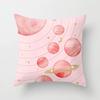 Pink Sky Cloud Peach Leather Velvet Pillowcase Sofa Office Pillow Cushion Cover