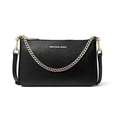 MK Jet Set Chain Минималистичная кожаная сумка через плечо под мышку Женские сумки Черный 35S0GTVU6L-BLACK