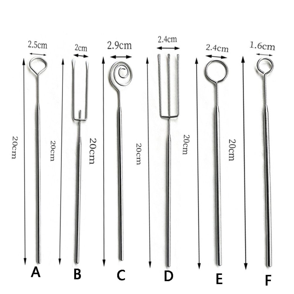 Вилка для погружения шоколада из нержавеющей стали, серебряная вилка для фондю с сыром неправильной формы, длинная ручка, нержавеющий инструмент для погружения шоколада