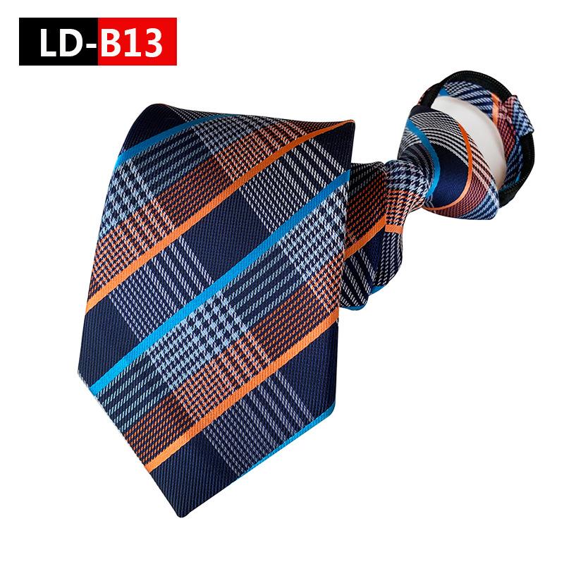 8 см полиэстер мужской галстук на молнии, легко затягивается