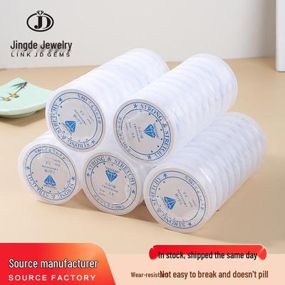 Прозрачная эластичная хрустальная нить для изготовления украшений своими руками и бисероплетения