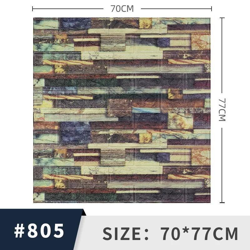 Самоклеящиеся 3D Трехмерные Наклейки на Стену Пенокирпич Узор Декоративные Наклейки Ретро Тренд Фоновые Обои muraux