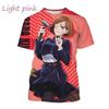 Latest Jujutsu Kaisen 3D Printing Casual T-shirt Popular Classic Anime Men's Fashion Harajuku Top T-shirt Gojo Satoru T-shirt
