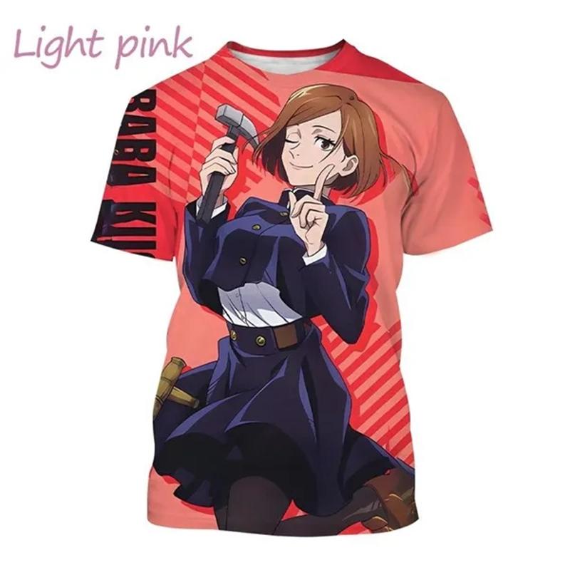 Latest Jujutsu Kaisen 3D Printing Casual T-shirt Popular Classic Anime Men's Fashion Harajuku Top T-shirt Gojo Satoru T-shirt