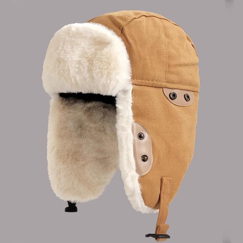 Pilot Lei Feng Hat Men Winter Thick Warm Ear Protection Northeast Cotton Hat Children Locomotive Hat