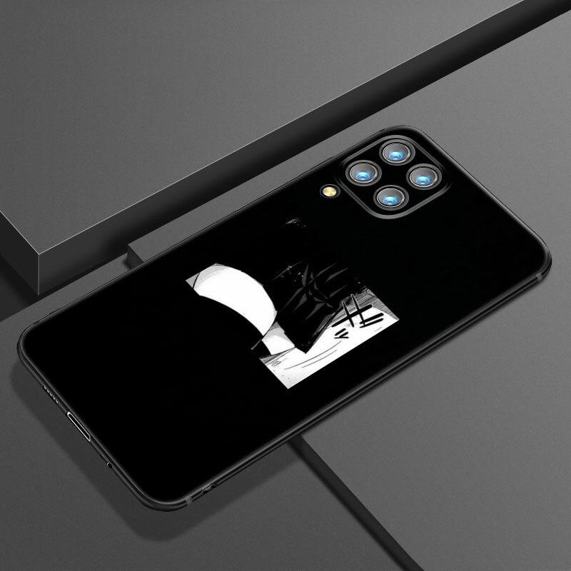 Черный эстетический чехол для телефона с аниме аниме для Samsung Galaxy A21 A30 A50 A52 S A13 A22 A32 4G A23 A33 A53 A73 5G A12 A31 A51 A70 A71 A72