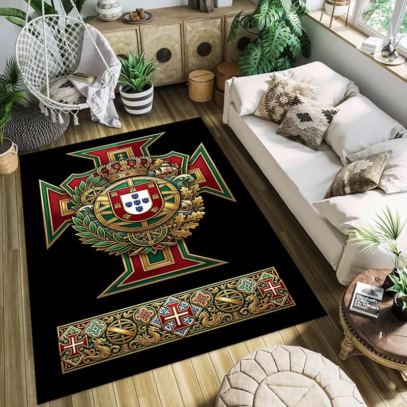 Royal Heraldry Ornate Design carpet printing Home Decor Christmas gifts Dormitory decoration Fashion