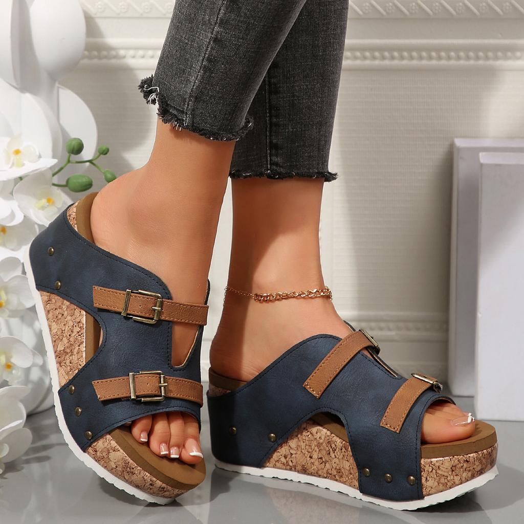 Arrival Women's Summer Platform Wedge Heeled Sandals Comfortable Casual Outdoor Open Toe Beach Slippers