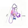 Dopamine Curly Hair Doll Keychain Cartoon Boy Key Chain Gift Cute Soft Doll Pendant  Bag Charm