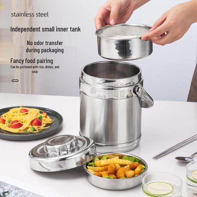 Tinle Stainless Steel Vacuum Insulated Lunch Box with Handle