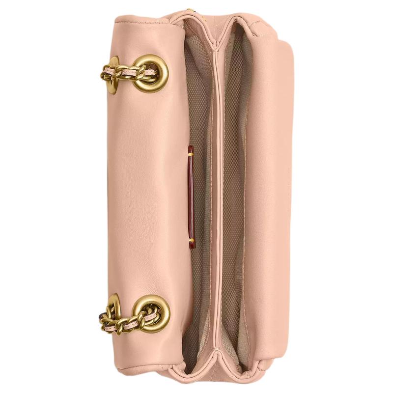 COACH Tabby 20 Chain Shoulder Strap Quilted Diamond Nappa Leather Pillow Bag Shoulder Bag Small Women's Light Pink