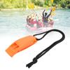 8PCS KS 923 Plastic Water Sports Emergency Survival Outdoor Double Frequency Multifunction Whistle AccessoryOrange