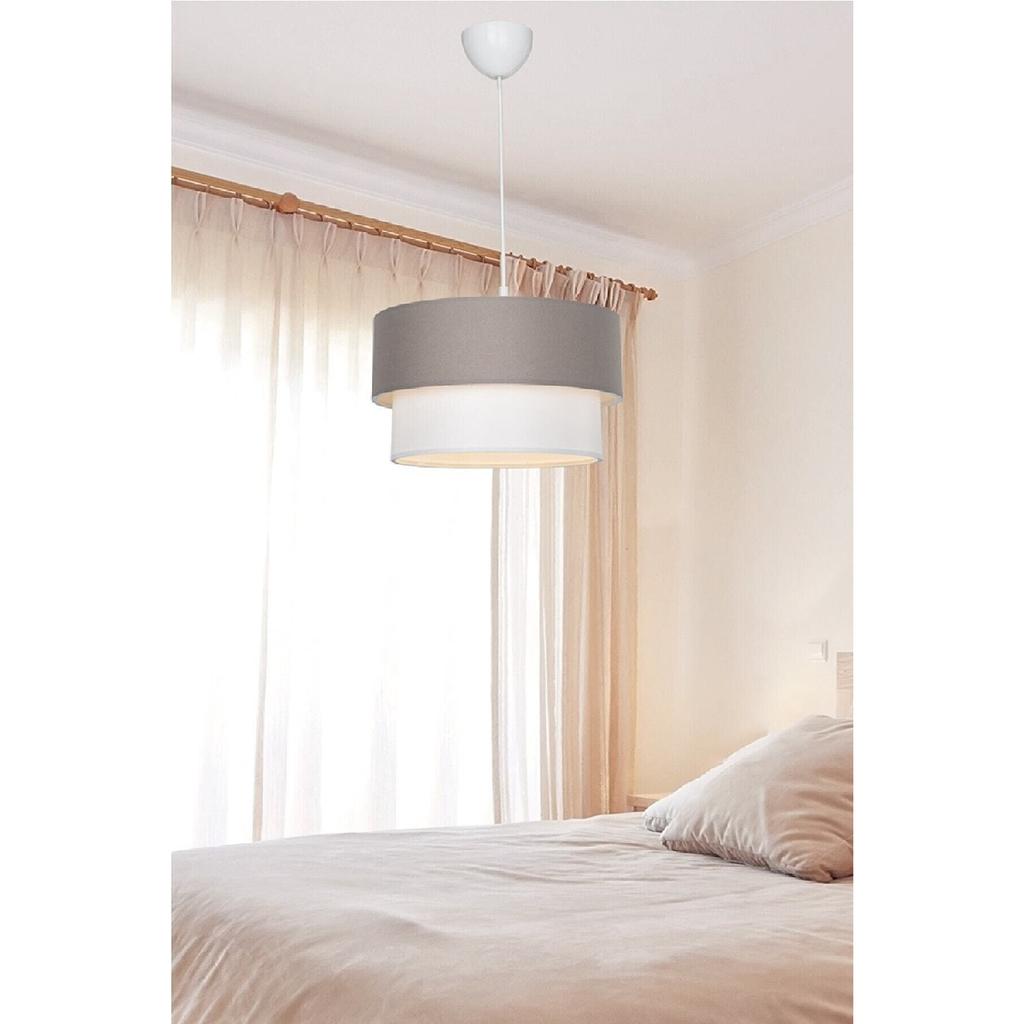 Тканевое изголовье, 2-х ярусная люстра для торта, спальня, детская комната