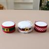 Christmas Drum Hanging Ornament for Tree Decoration Plush Fabric Texture Classic