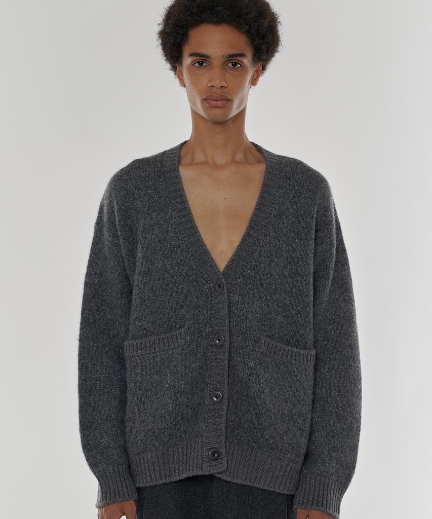 Кардиган из альпаки Daro Holden цвета Stone Gray